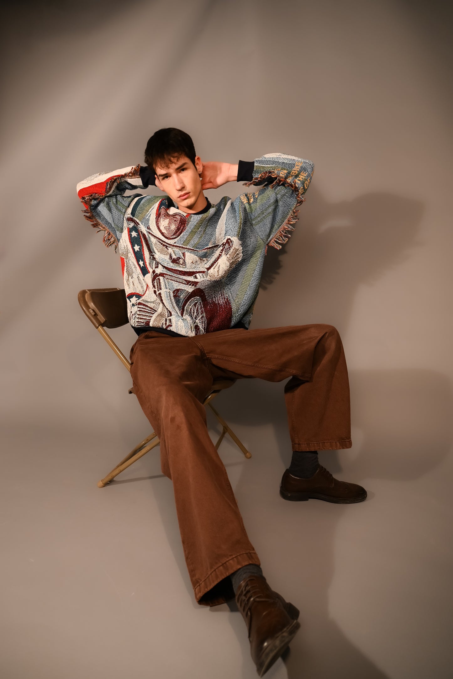 Evel Knievel Tapestry Sweatshirt SIZE L