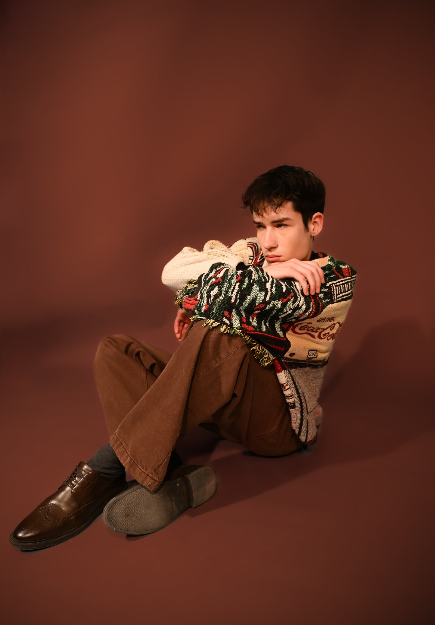 Coca-Cola Diner Tapestry Sweatshirt SIZE L