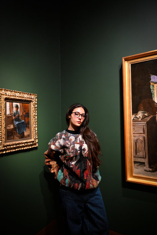 Horse Race Tapestry Crewneck SIZE L