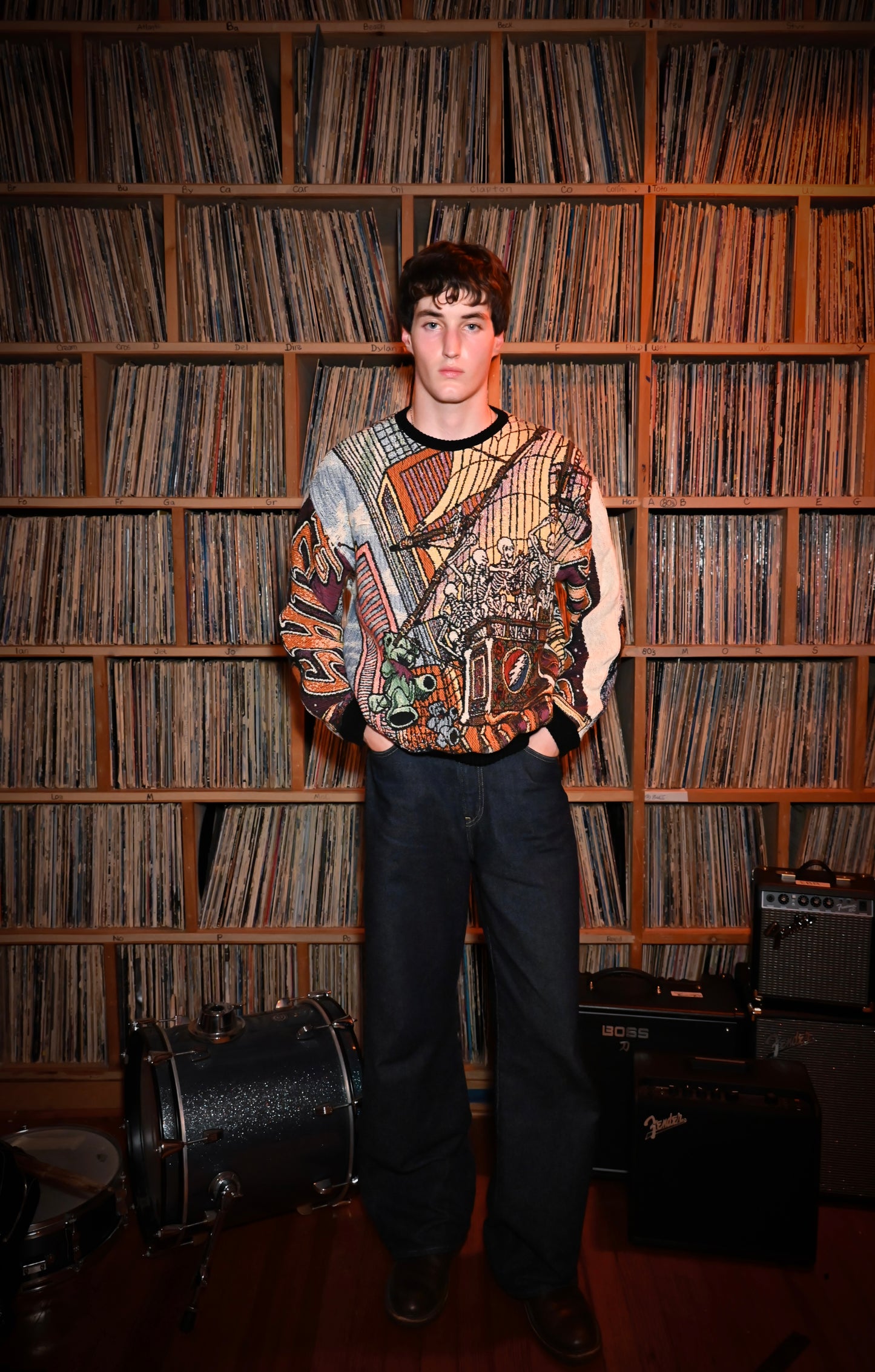 Ship of Fools Tapestry Sweatshirt SIZE M