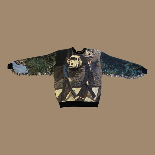 Abbey Road Tapestry Sweatshirt SIZE LARGE