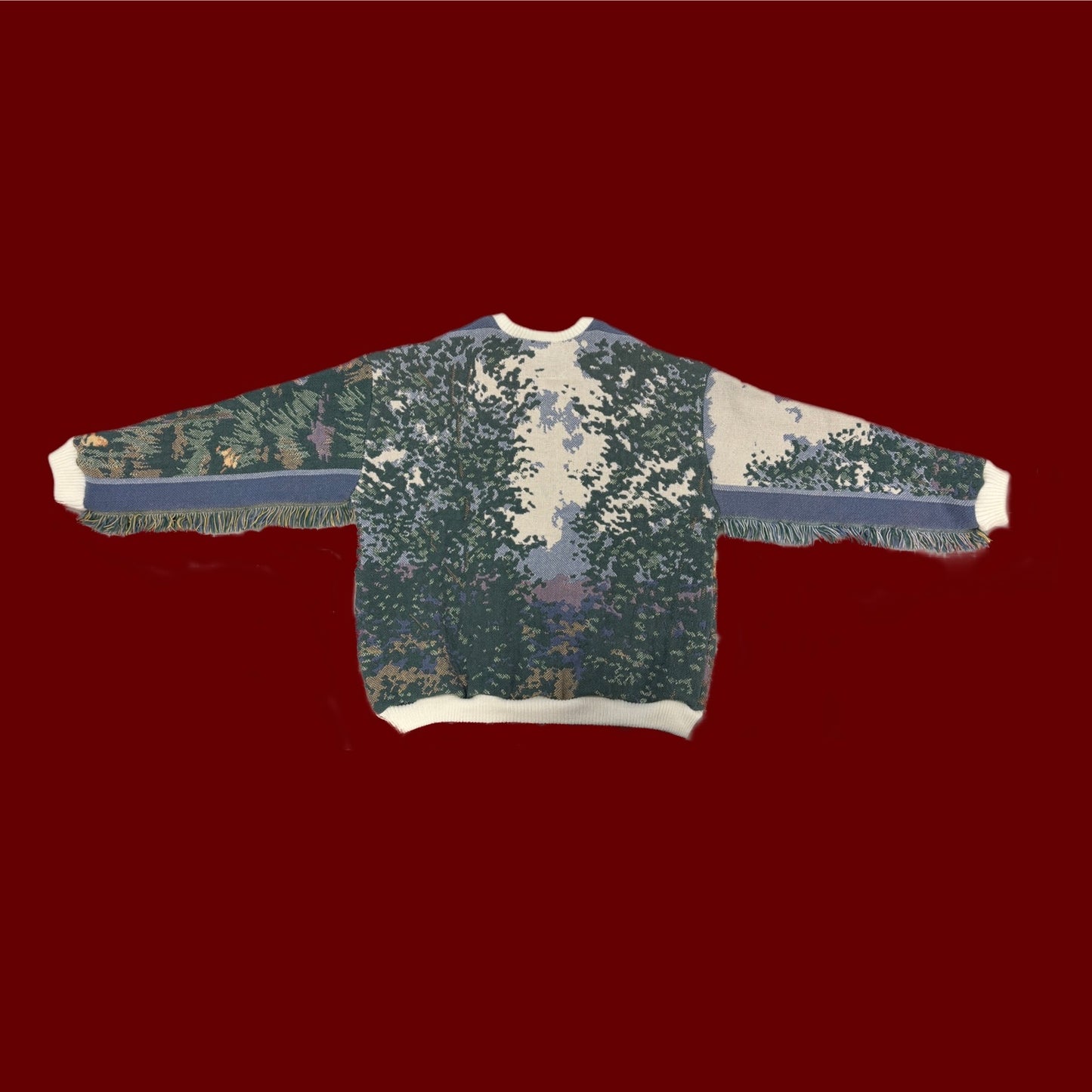 Flower Field Tapestry Sweatshirt SIZE L