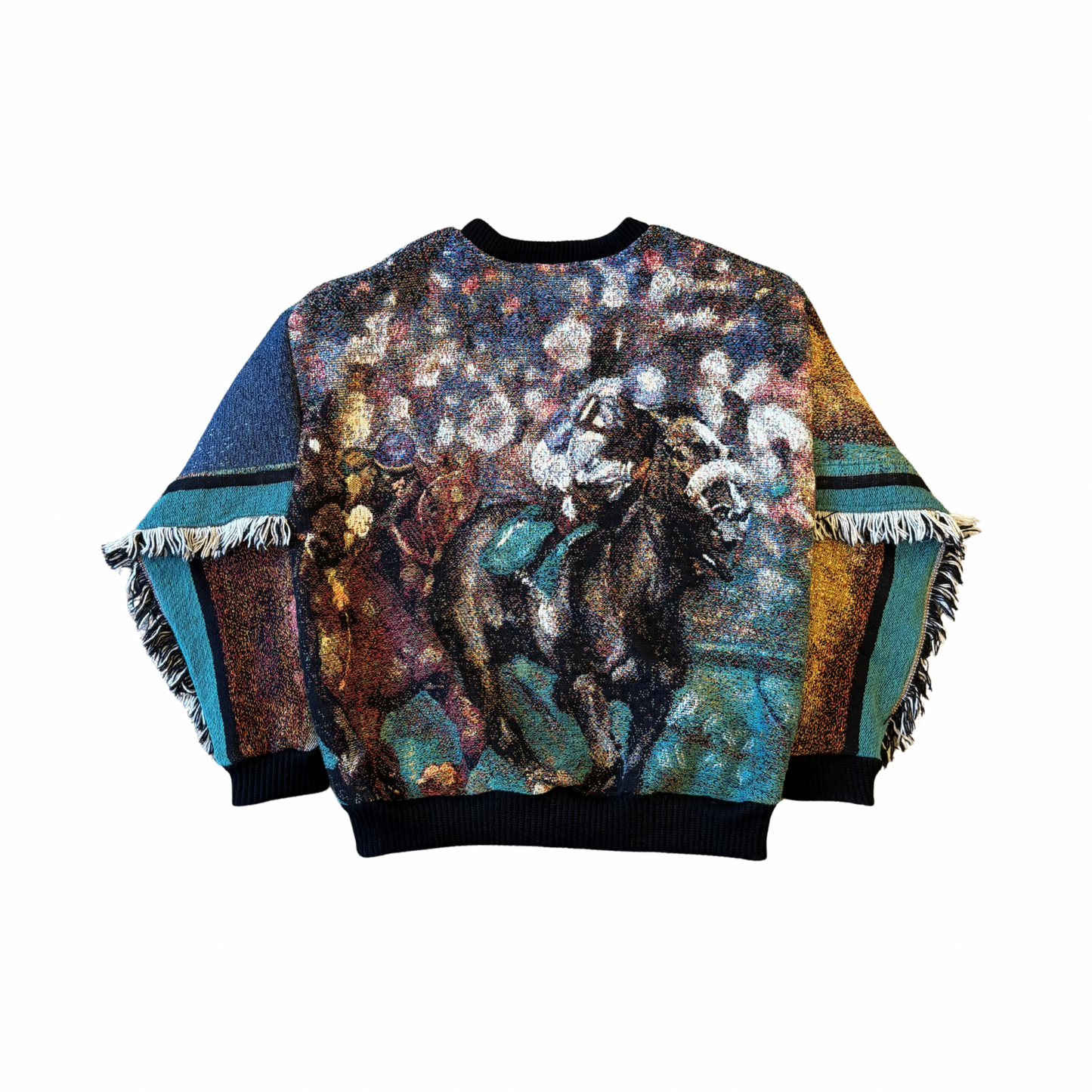 Horse Race Tapestry Crewneck SIZE L