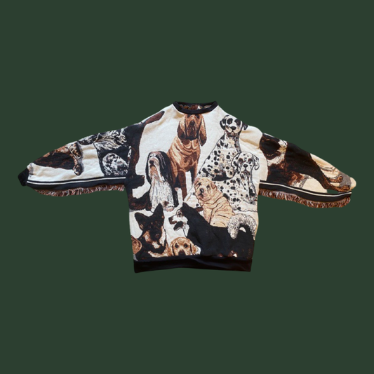 Dog Tapestry Sweatshirt L/XL