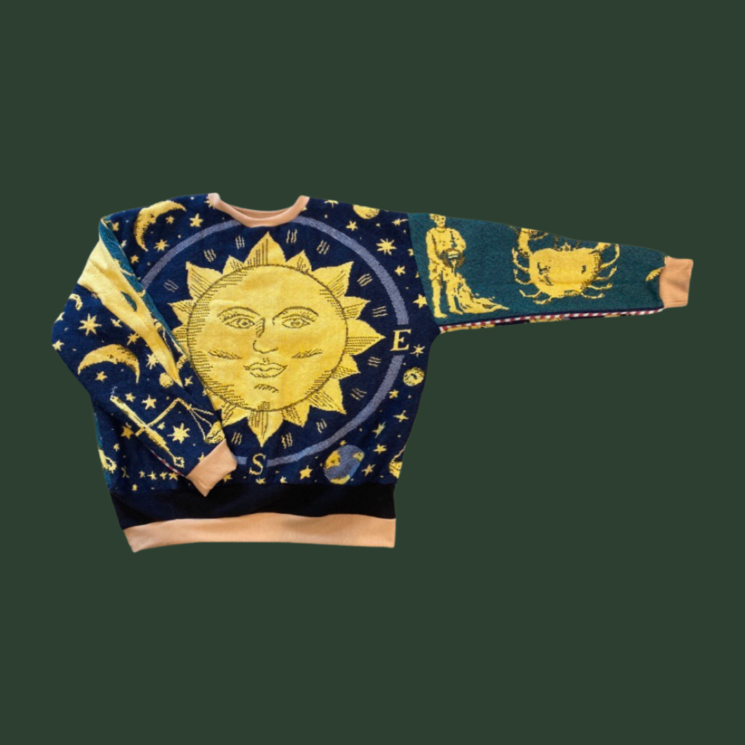 Astrology Tapestry Sweatshirt (no fringe) SIZE MEDIUM