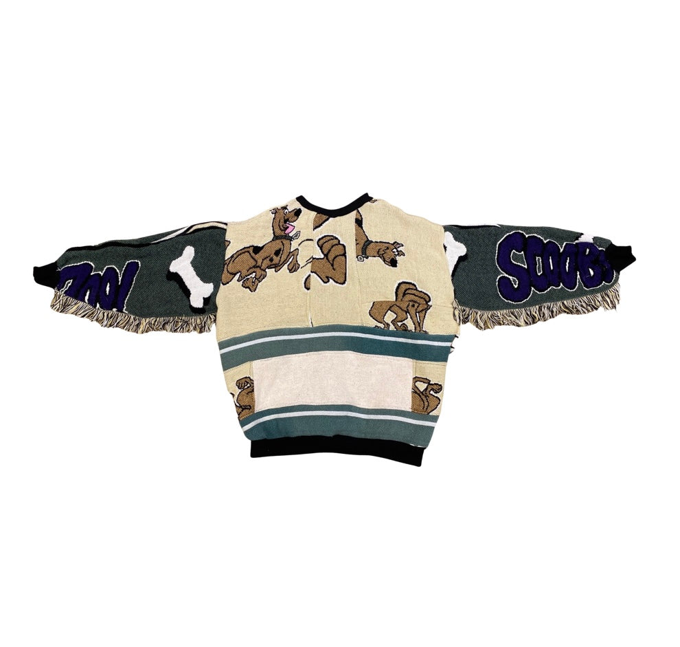 Scooby Doo Tapestry Sweatshirt (fringe) SIZE M