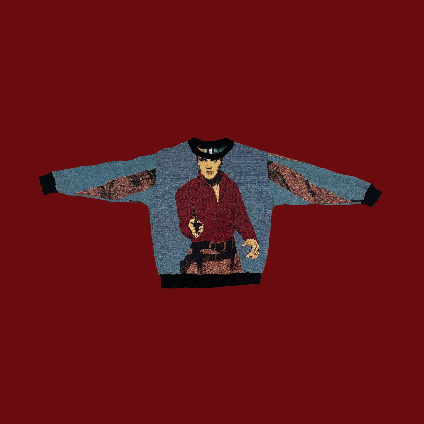 Elvis X Andy Warhol Tapestry Sweatshirt SIZE L