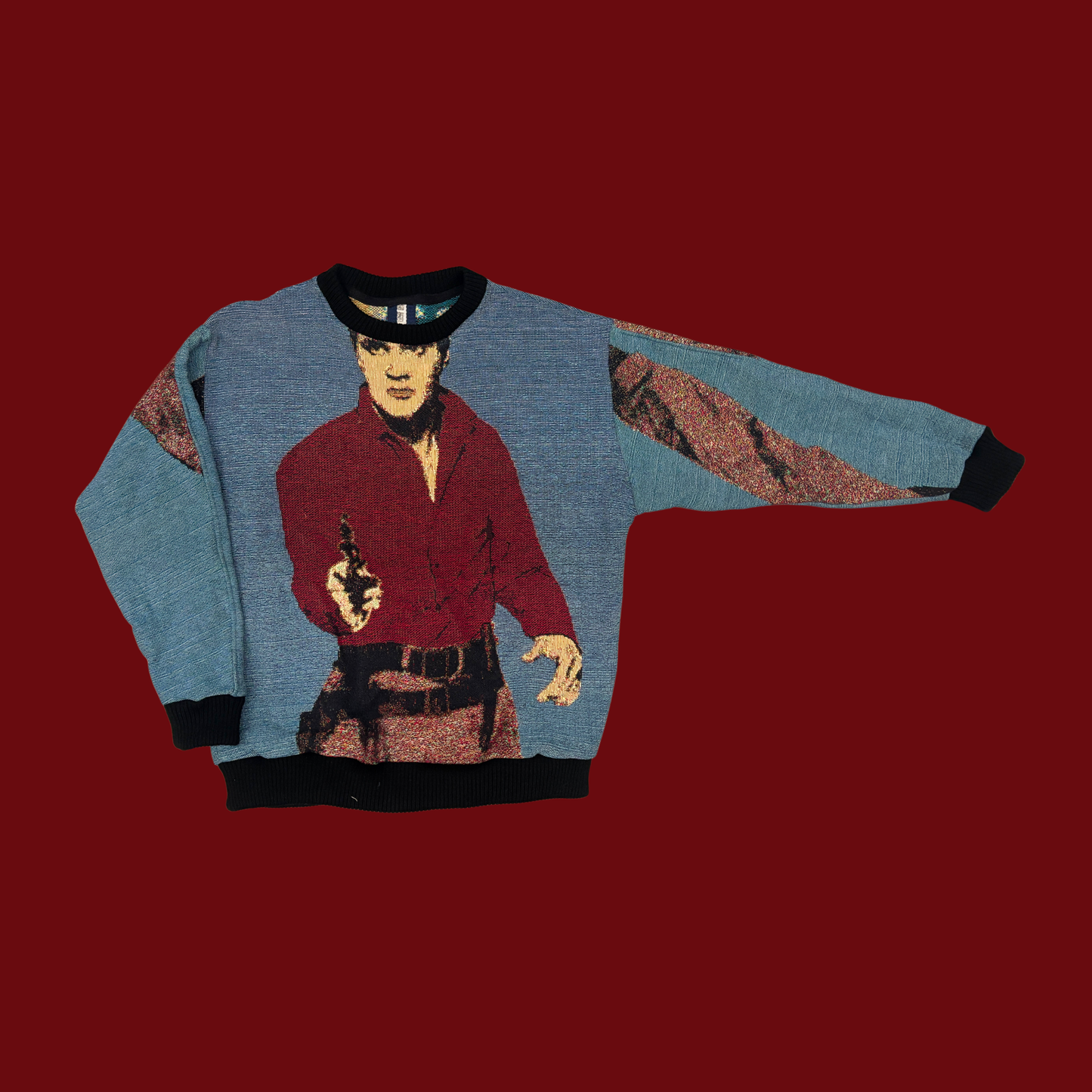 Elvis X Andy Warhol Tapestry Sweatshirt SIZE L
