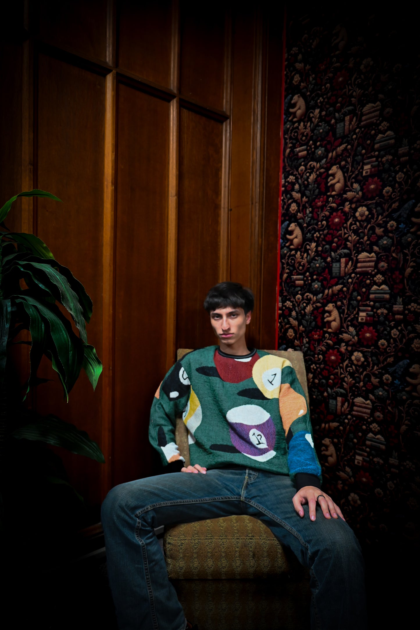 Stussy 8 Ball Tapestry Sweatshirt SIZE M/L