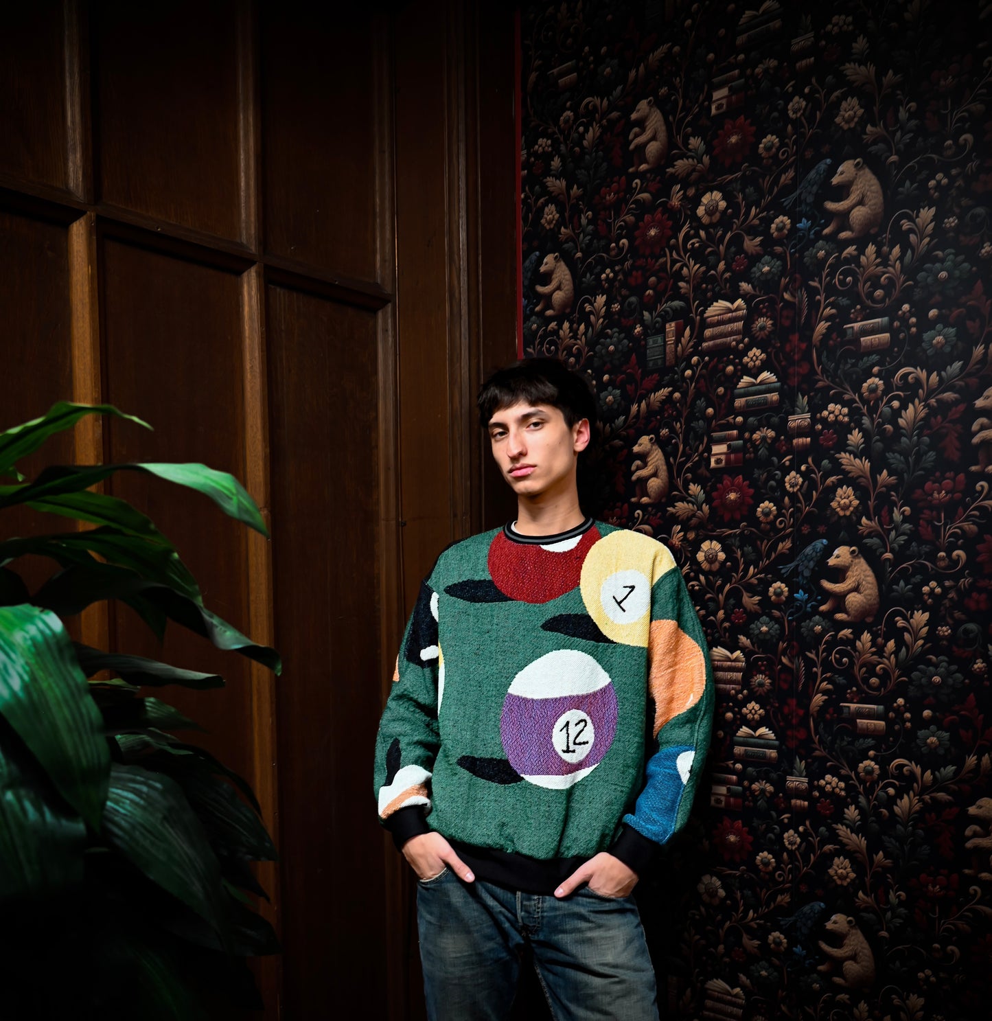 Stussy 8 Ball Tapestry Sweatshirt SIZE M/L