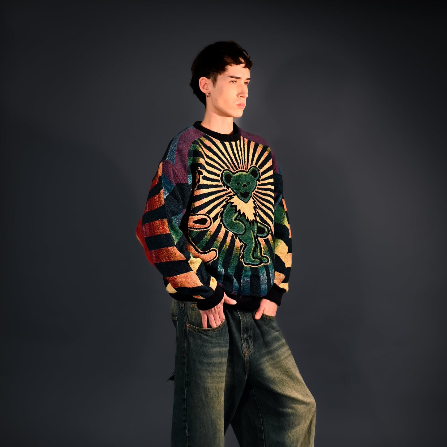 Dancing Bears Tapestry Crewneck SIZE L