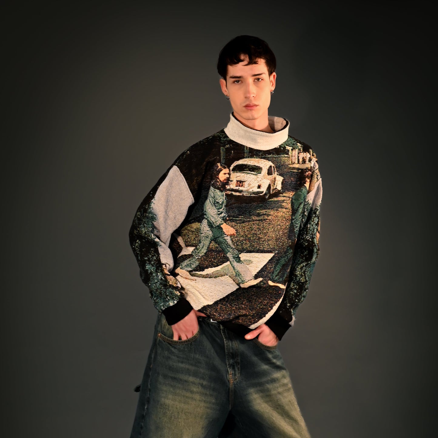 Abbey Road Tapestry Turtleneck SIZE L/XL