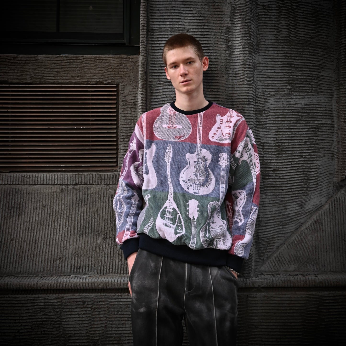 Guitar Tapestry Sweatshirt SIZE M