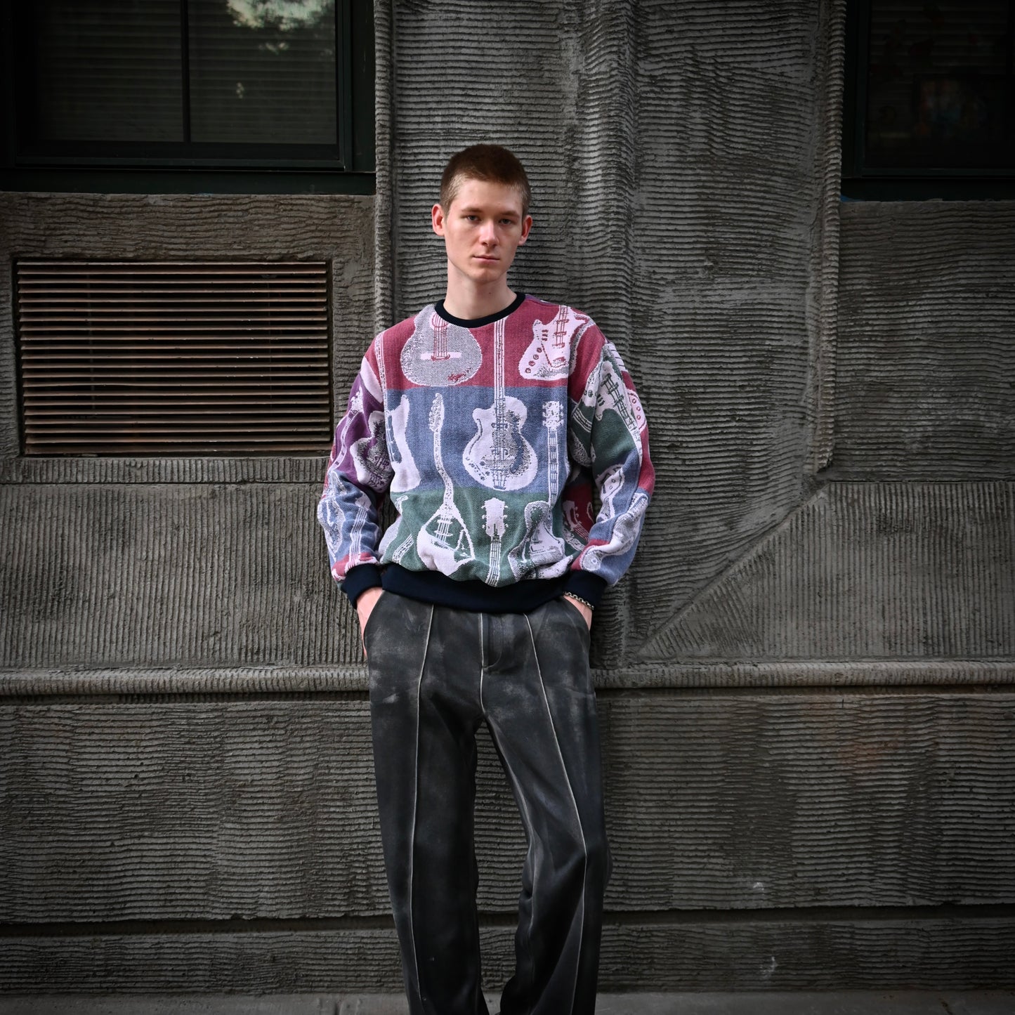 Guitar Tapestry Sweatshirt SIZE M