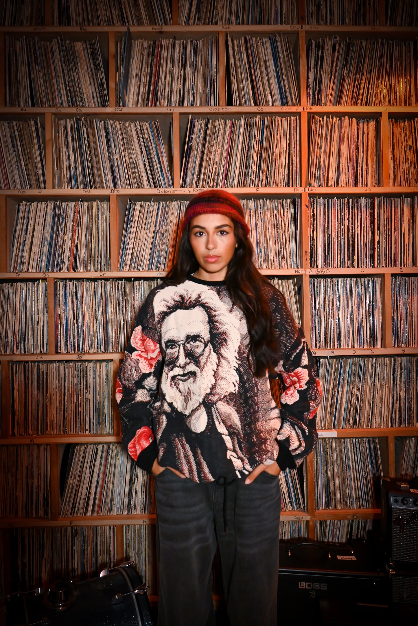 Jerry Garcia Tapestry Sweatshirt SIZE M/L