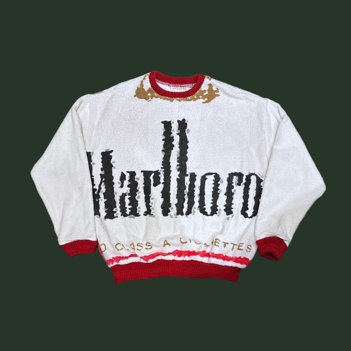 Marlboro Towel Sweatshirt SIZE M/L