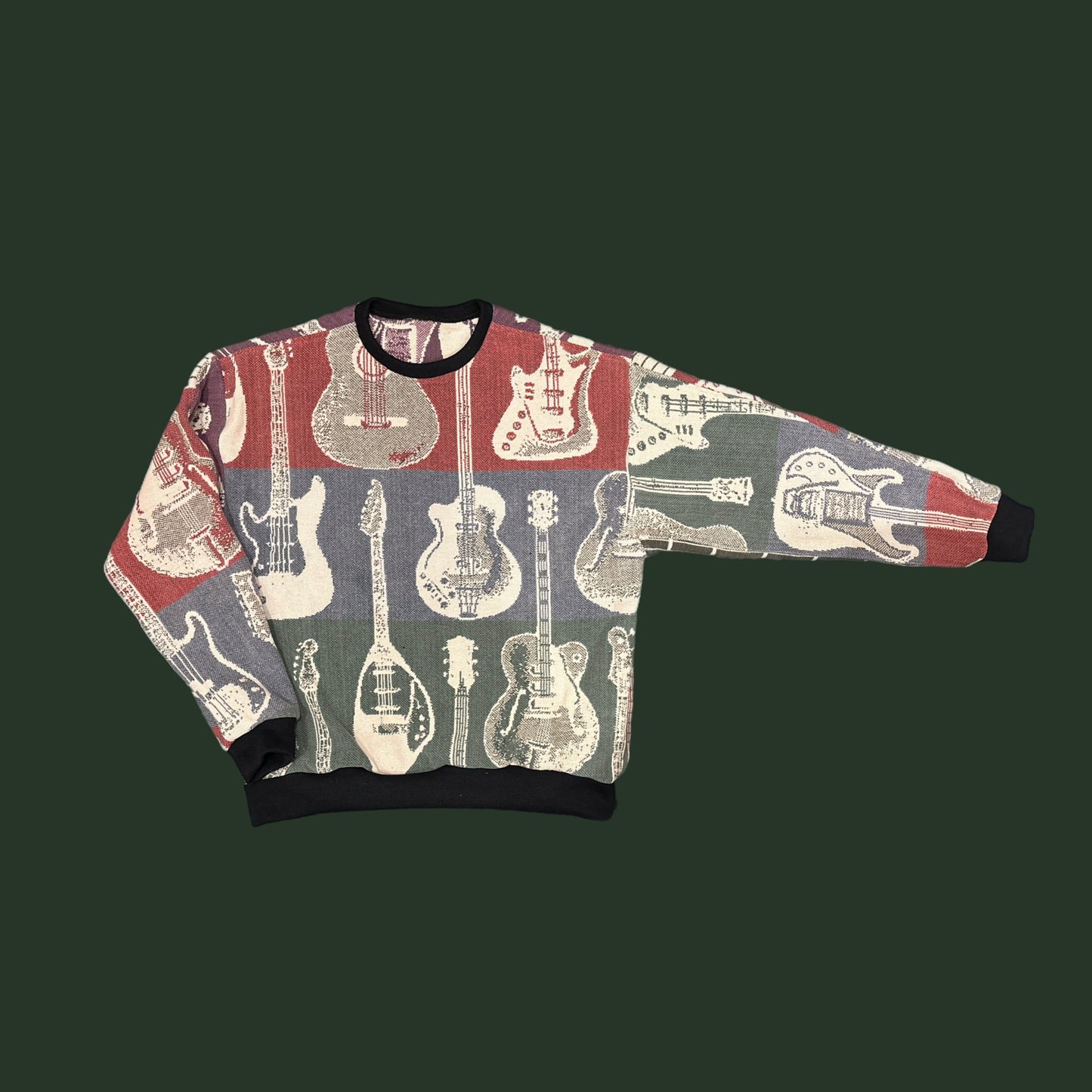 Guitar Tapestry Sweatshirt SIZE M