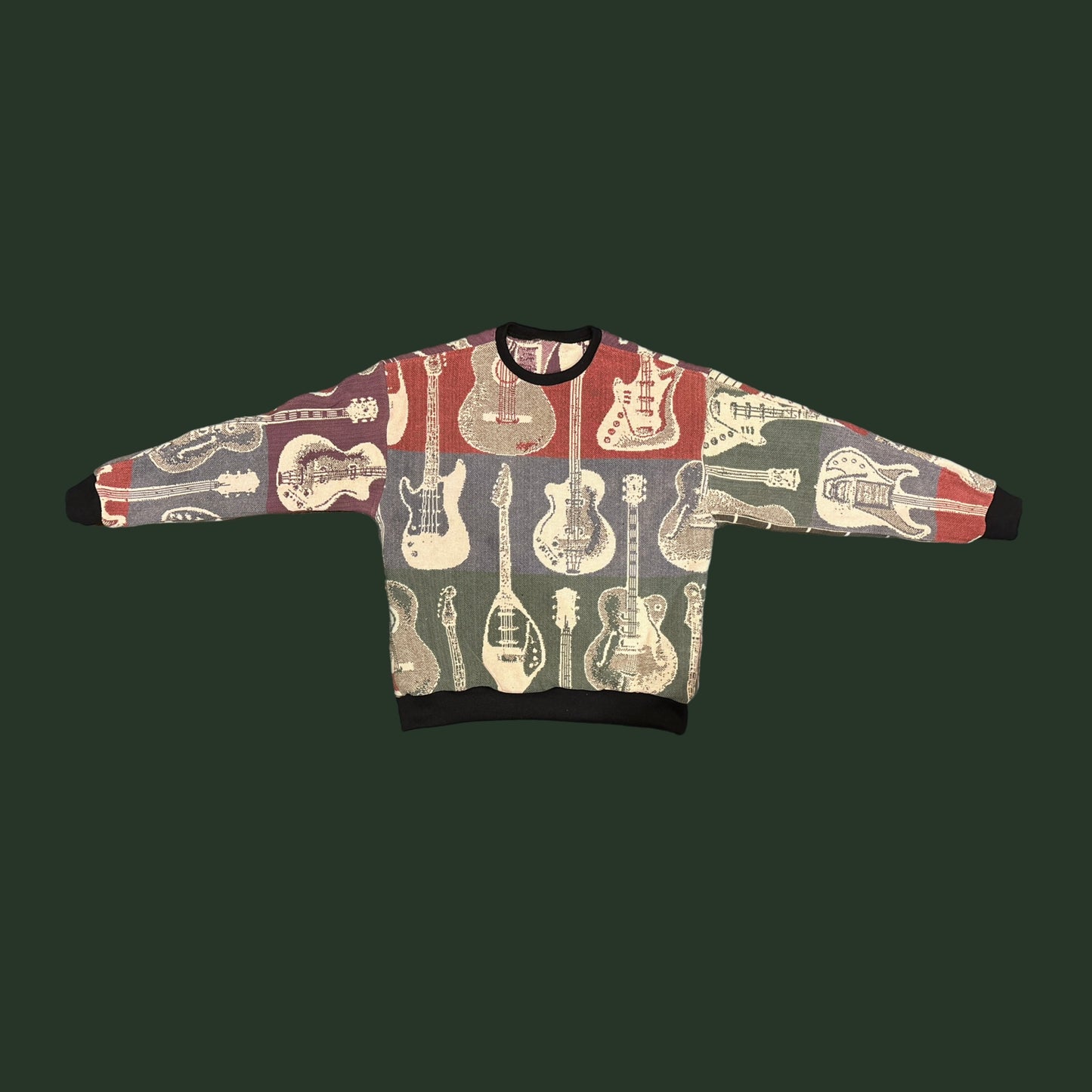 Guitar Tapestry Sweatshirt SIZE M