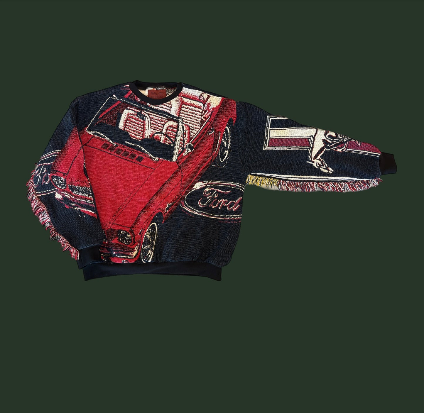 Mustang Tapestry Sweatshirt SIZE L