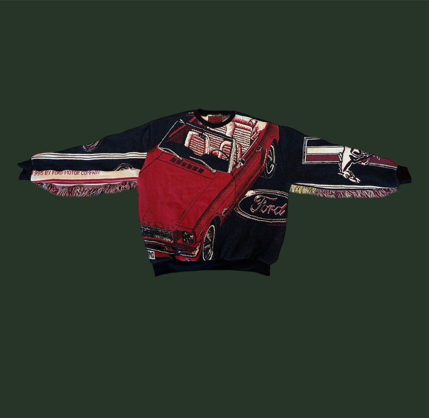 Mustang Tapestry Sweatshirt SIZE L