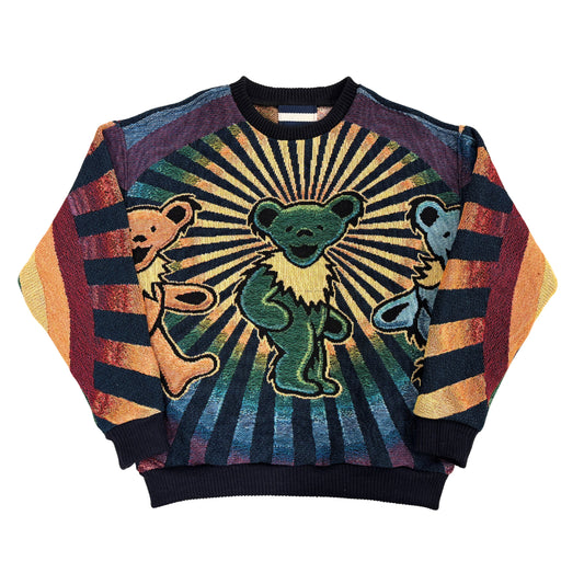 Dancing Bears Tapestry Crewneck SIZE L