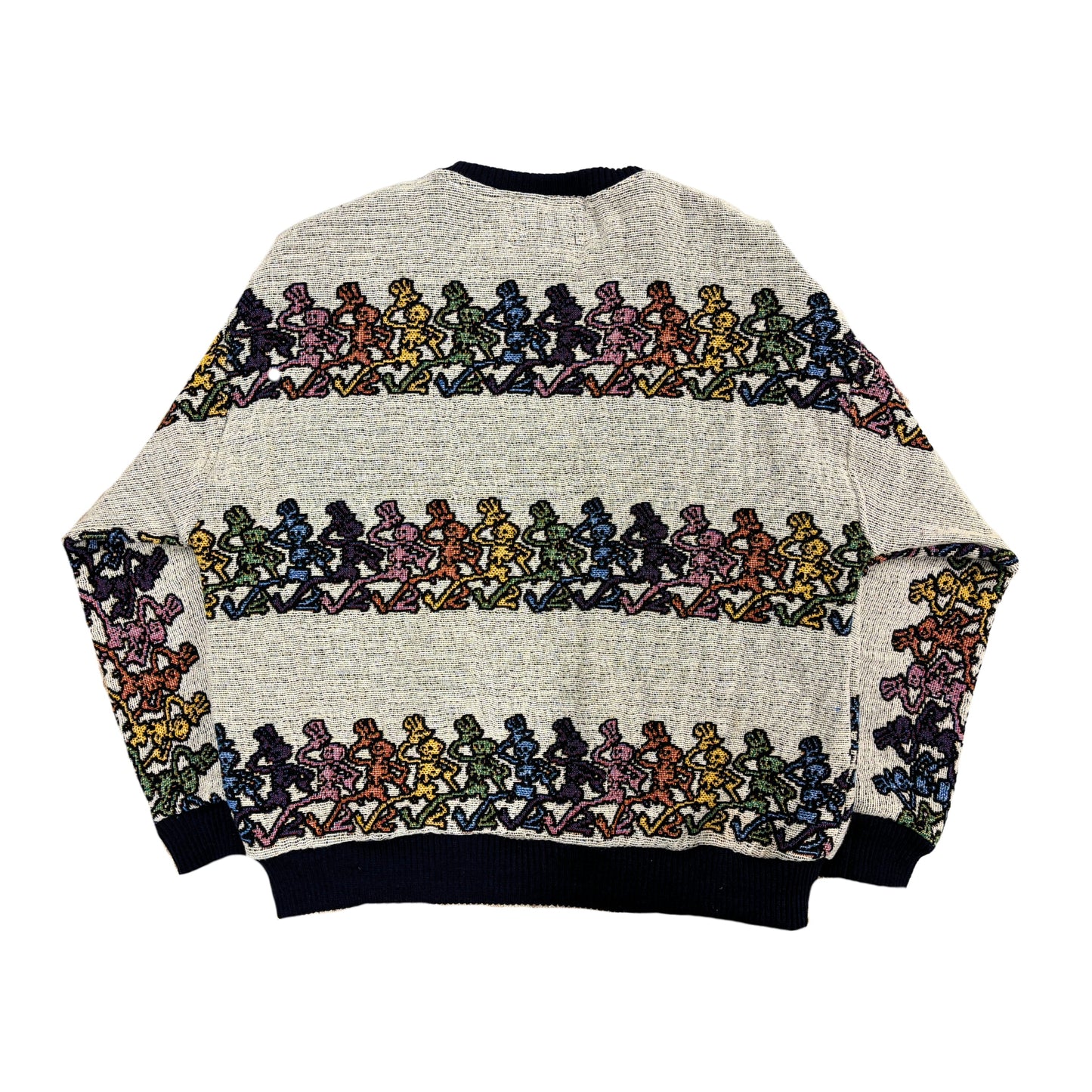 Dancing Skeletons Tapestry Crewneck SIZE L