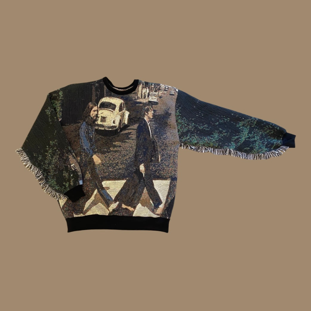 Abbey Road Tapestry Sweatshirt SIZE LARGE