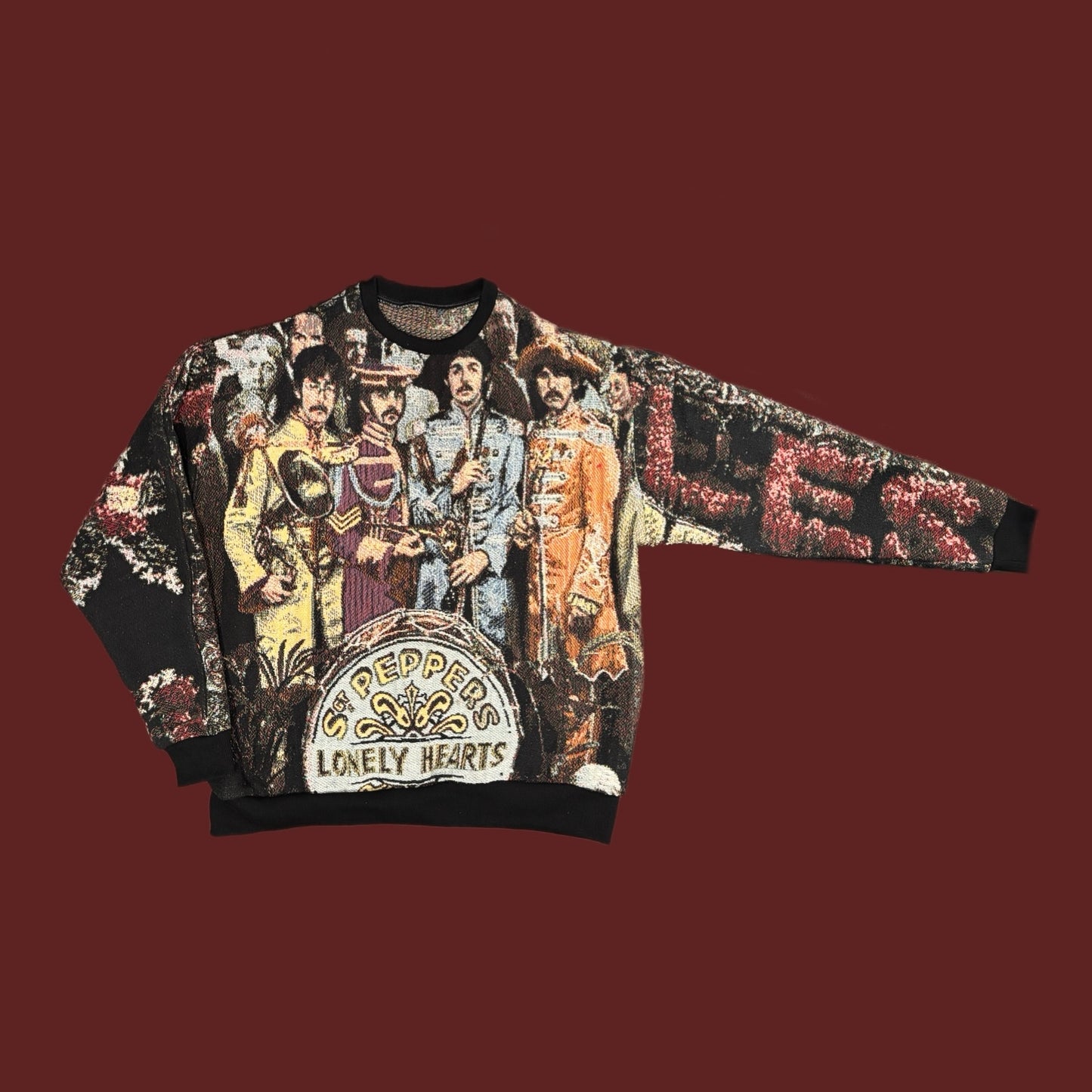 Sgt Pepper's Lonely Hearts Club Tapestry Sweatshirt (SIZE L/XL)
