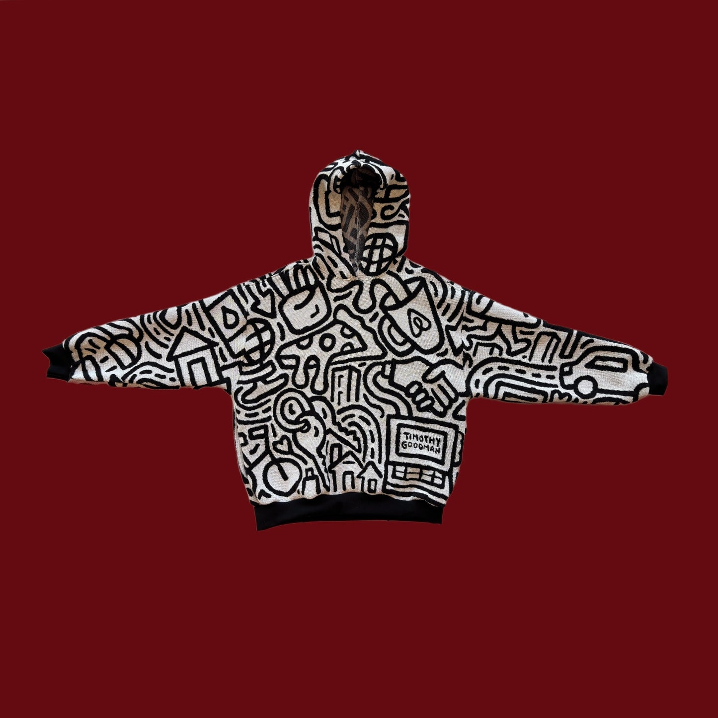 Timothy Goodman Tapestry Hoodie SIZE L