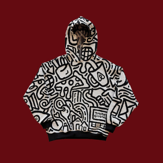 Timothy Goodman Tapestry Hoodie SIZE L