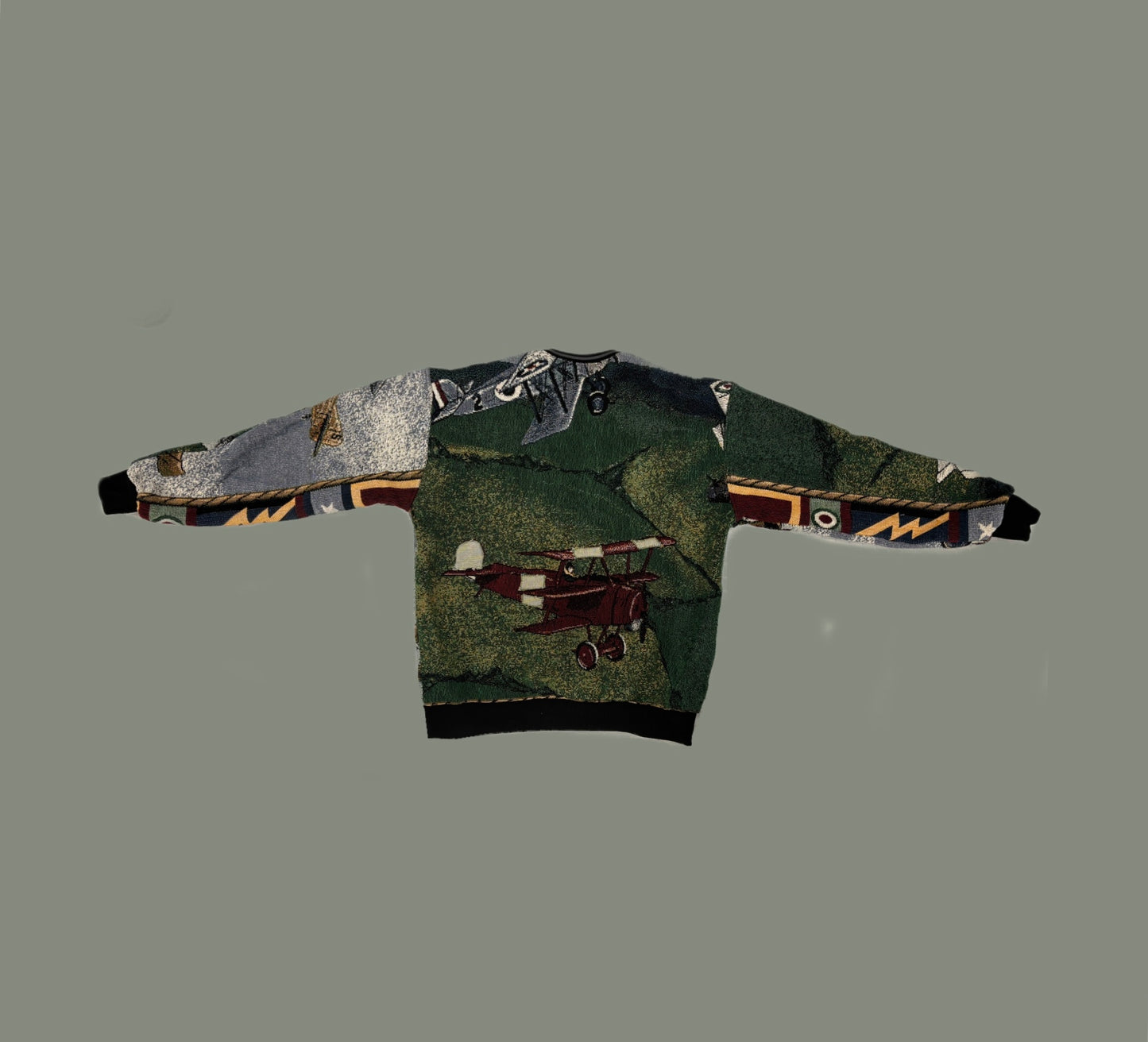 Plane Tapestry Sweatshirt Size M/L