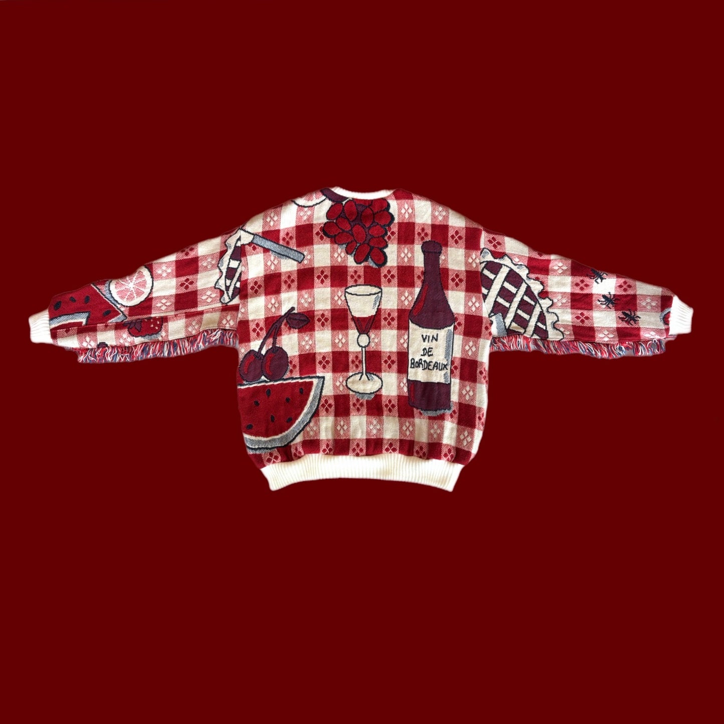 Picnic Tapestry Sweatshirt SIZE L