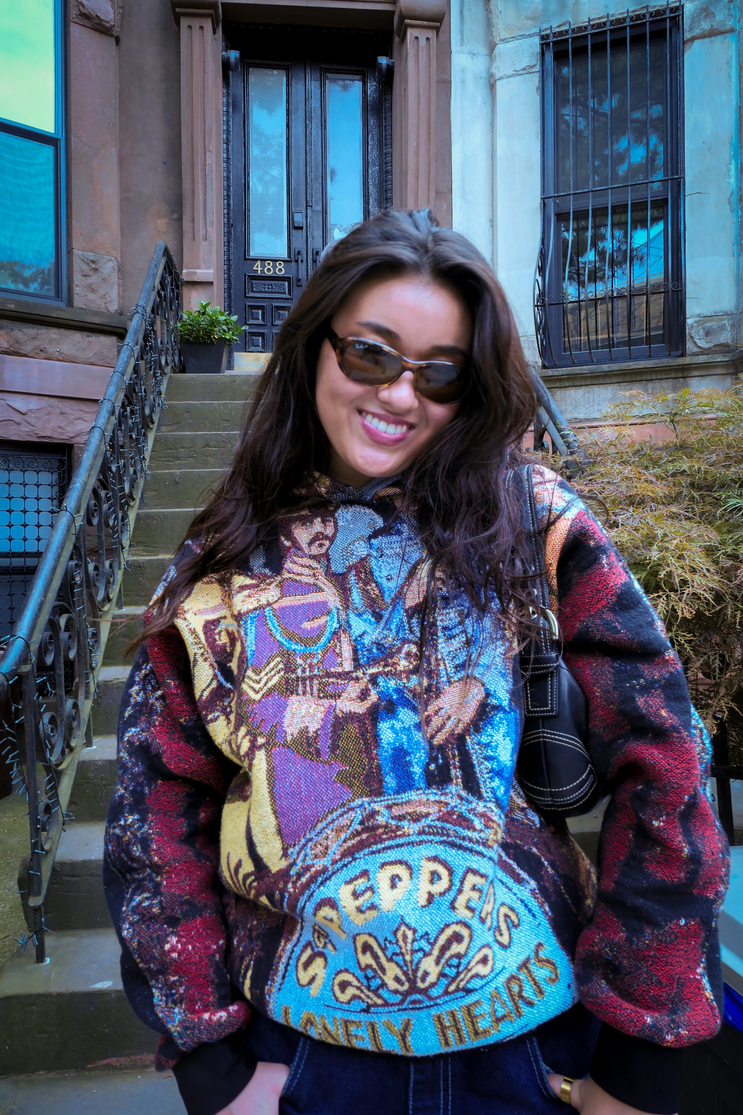 Sgt. Peppers Lonely Hearts Club Tapestry Hoodie SIZE M/L