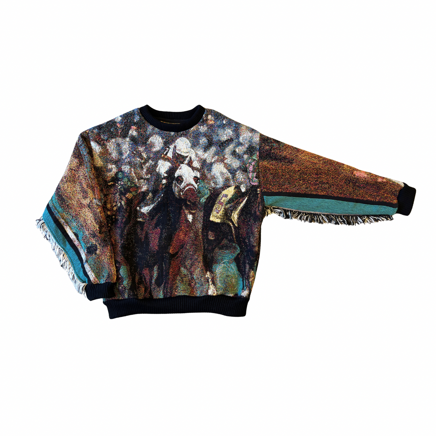 Horse Race Tapestry Crewneck SIZE L