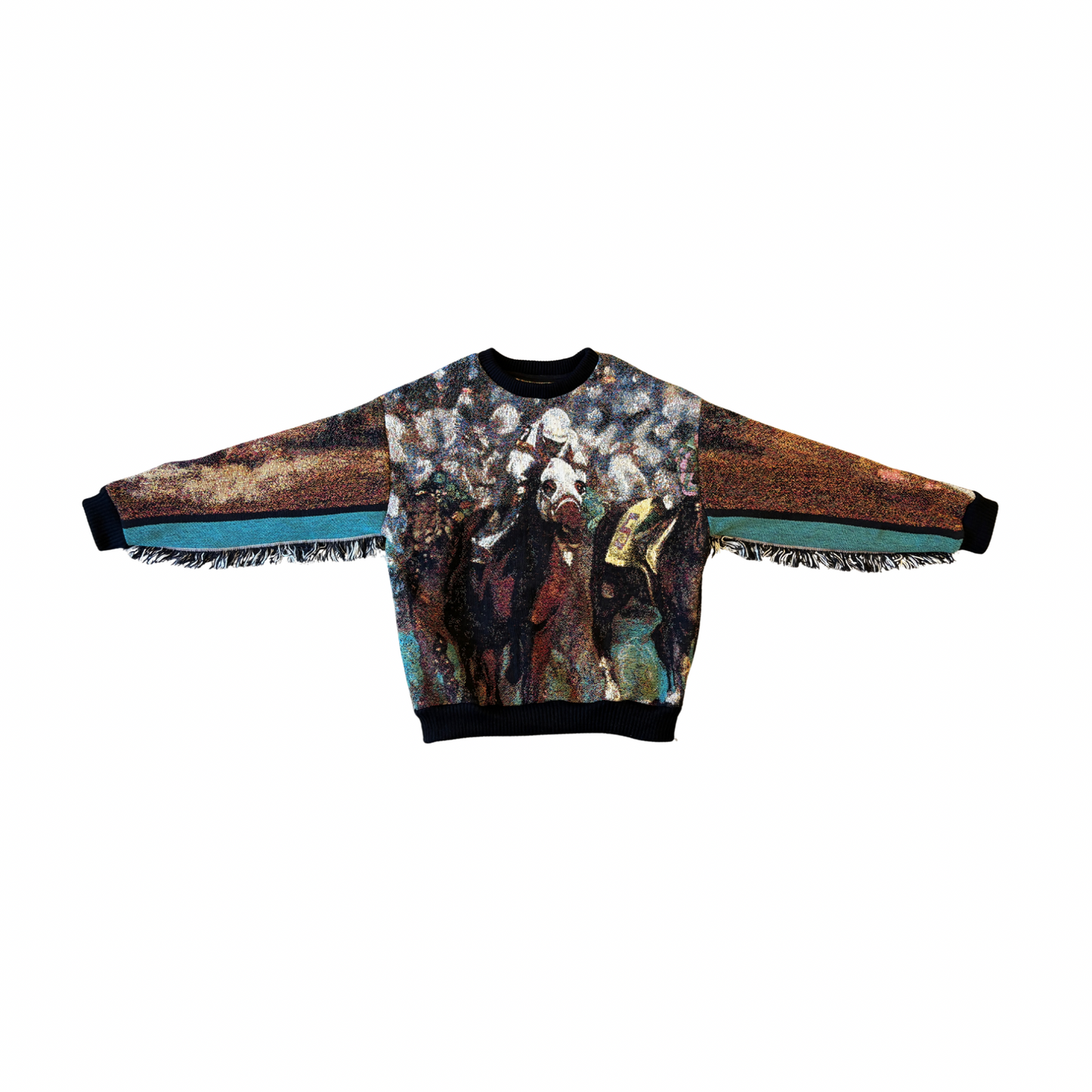 Horse Race Tapestry Crewneck SIZE L