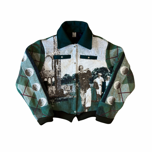 Golf Tapestry Bomber Jacket SIZE M/L