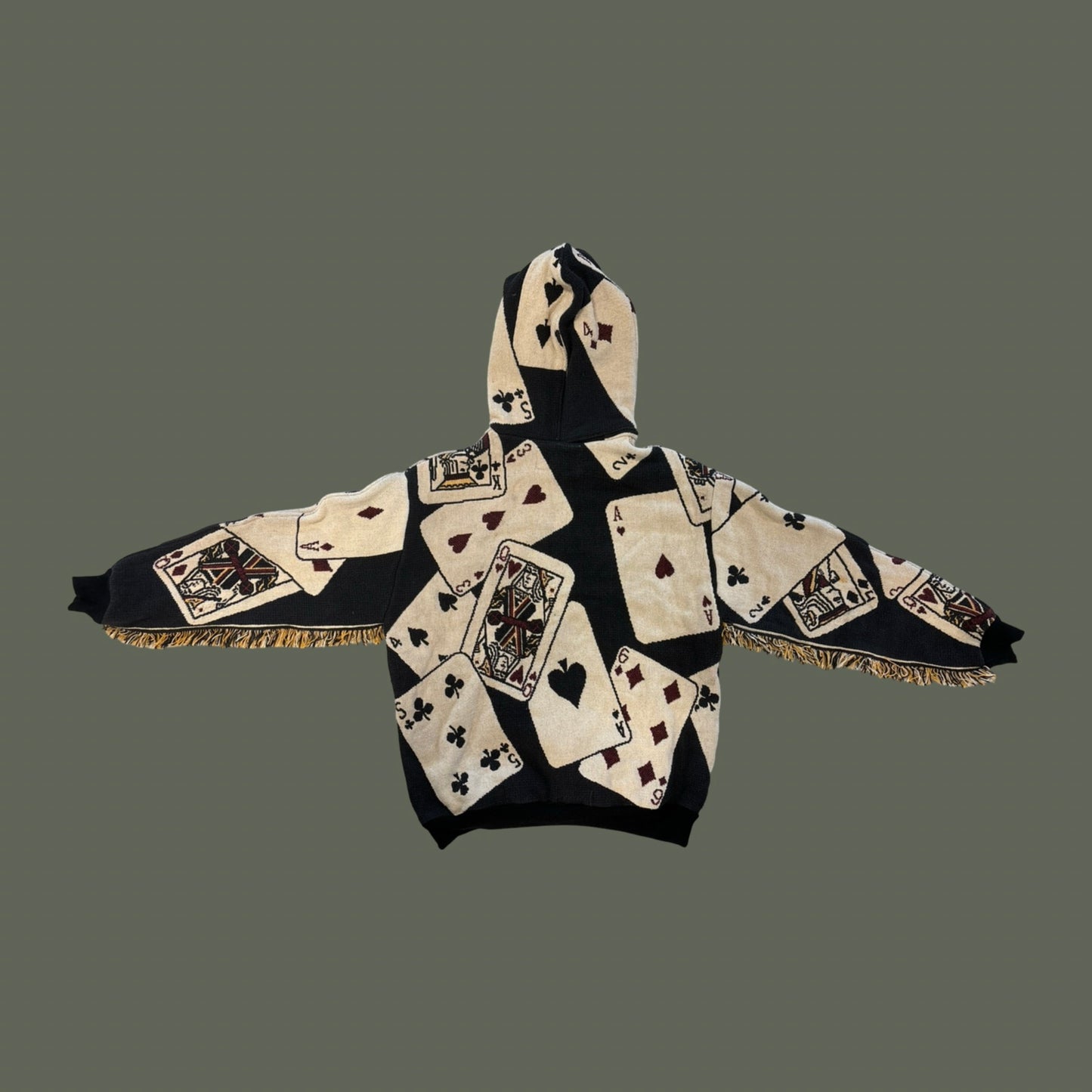 Playing Cards Tapestry Sweatshirt SIZE L