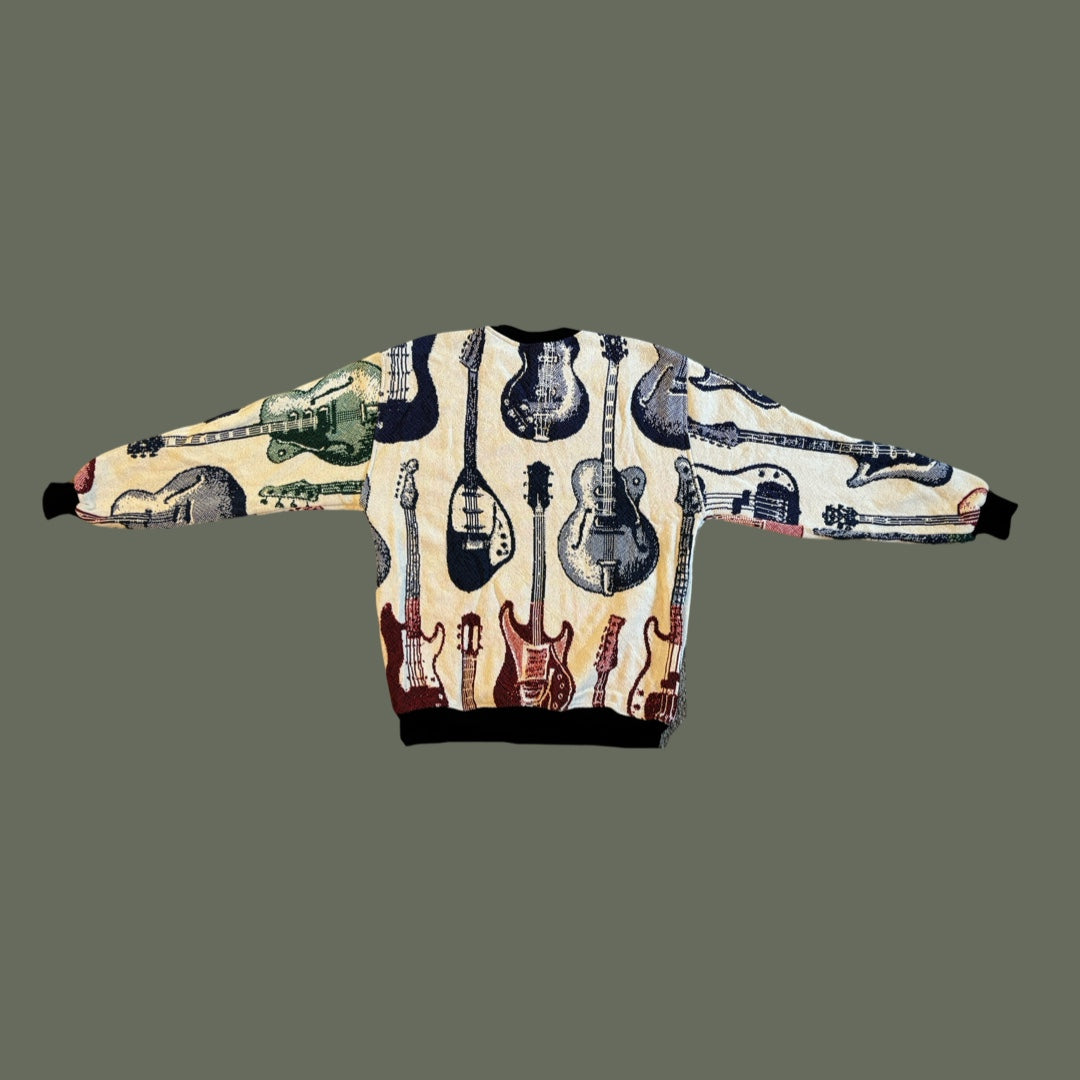 Guitar Tapestry Sweatshirt Size L