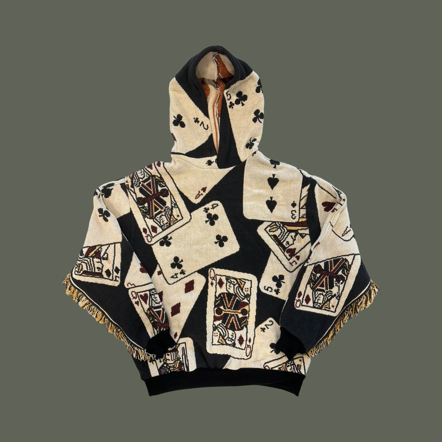 Playing Cards Tapestry Sweatshirt SIZE L