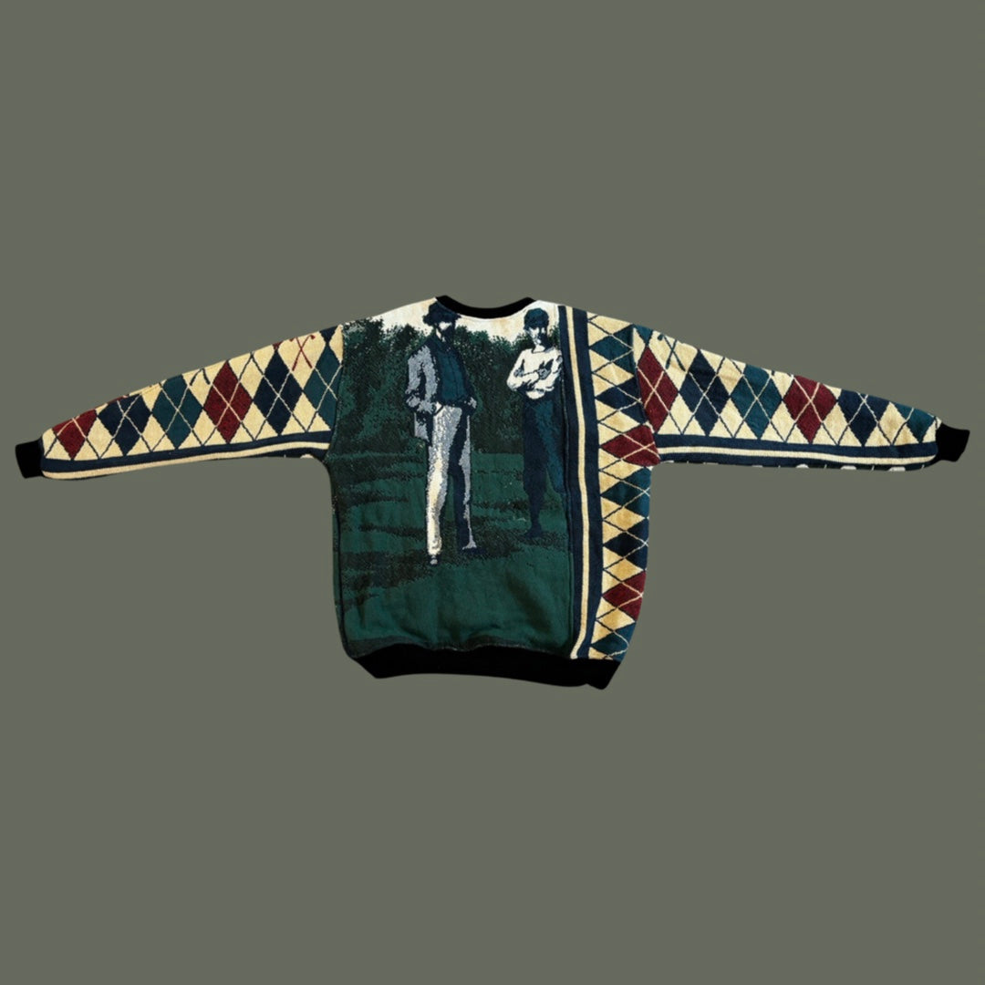 Golf Tapestry Sweatshirt Size L