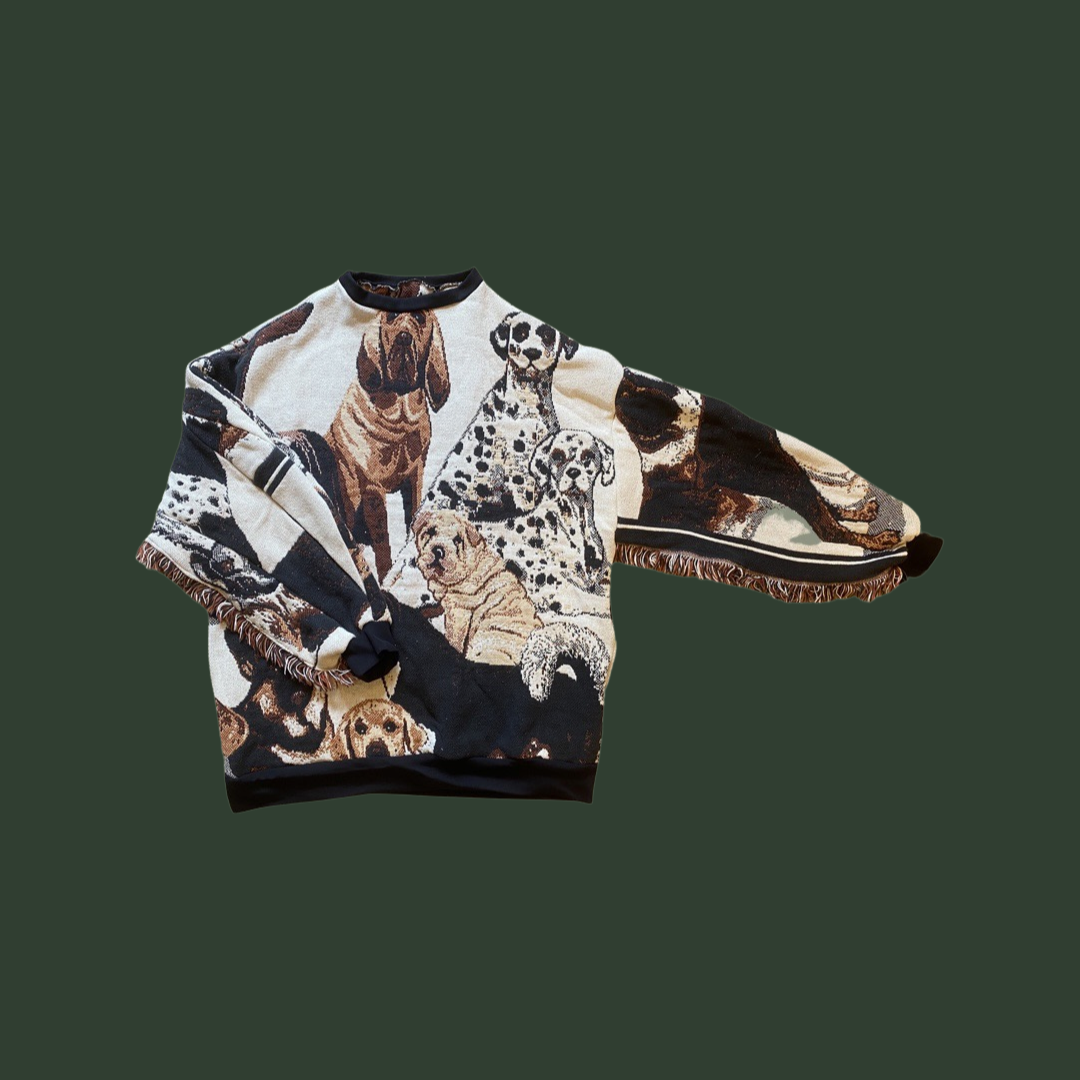 Dog Tapestry Sweatshirt L/XL