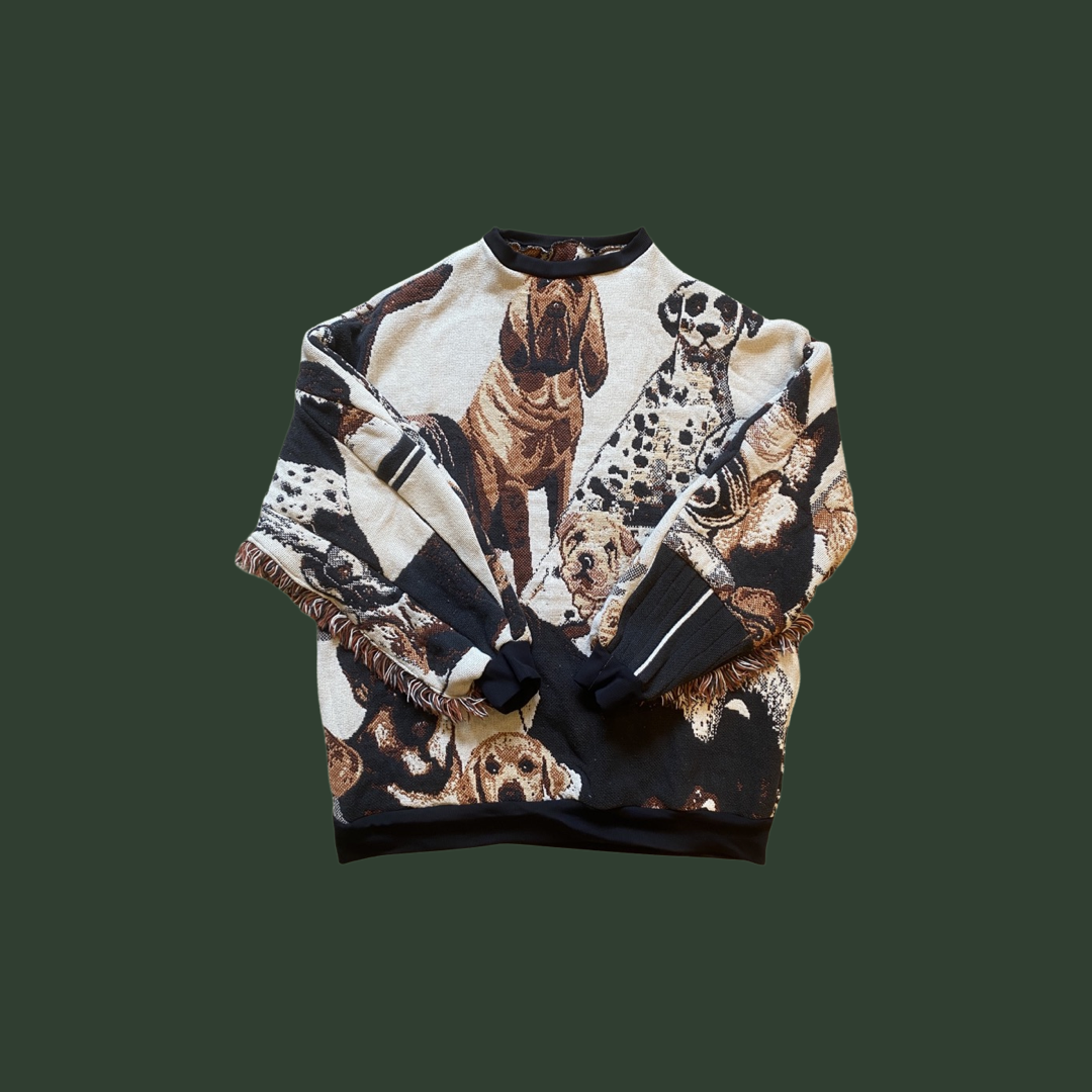 Dog Tapestry Sweatshirt L/XL
