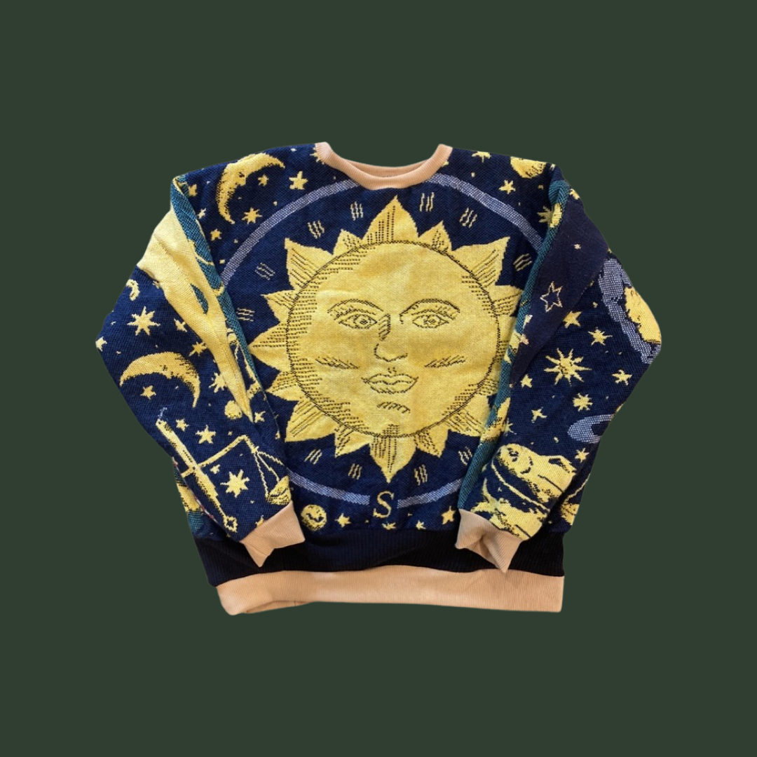 Astrology Tapestry Sweatshirt (no fringe) SIZE MEDIUM
