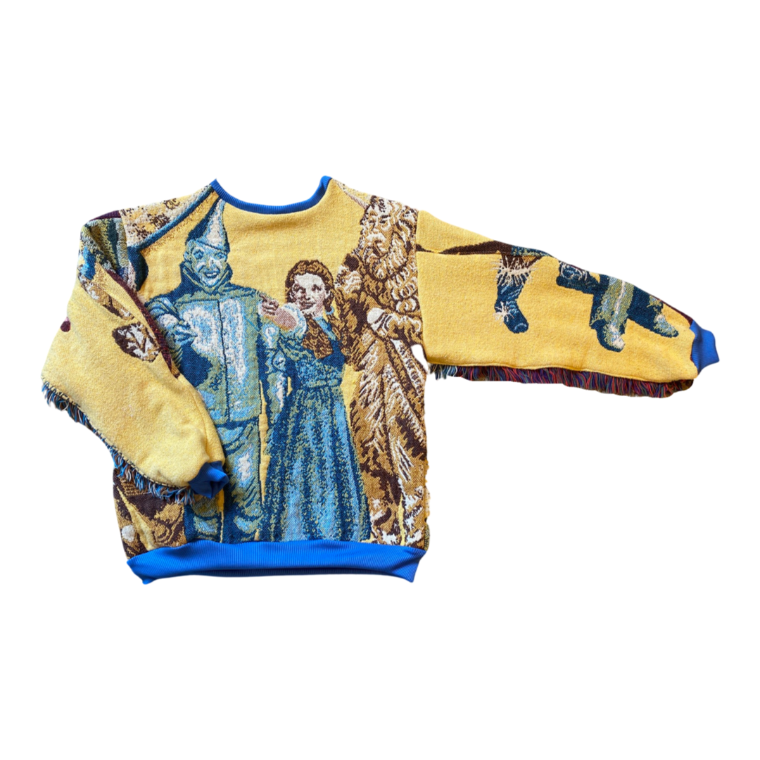 Wizard of Oz Tapestry Sweatshirt SIZE M/L (fringe)