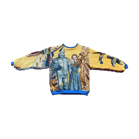 Wizard of Oz Tapestry Sweatshirt SIZE M/L (fringe)