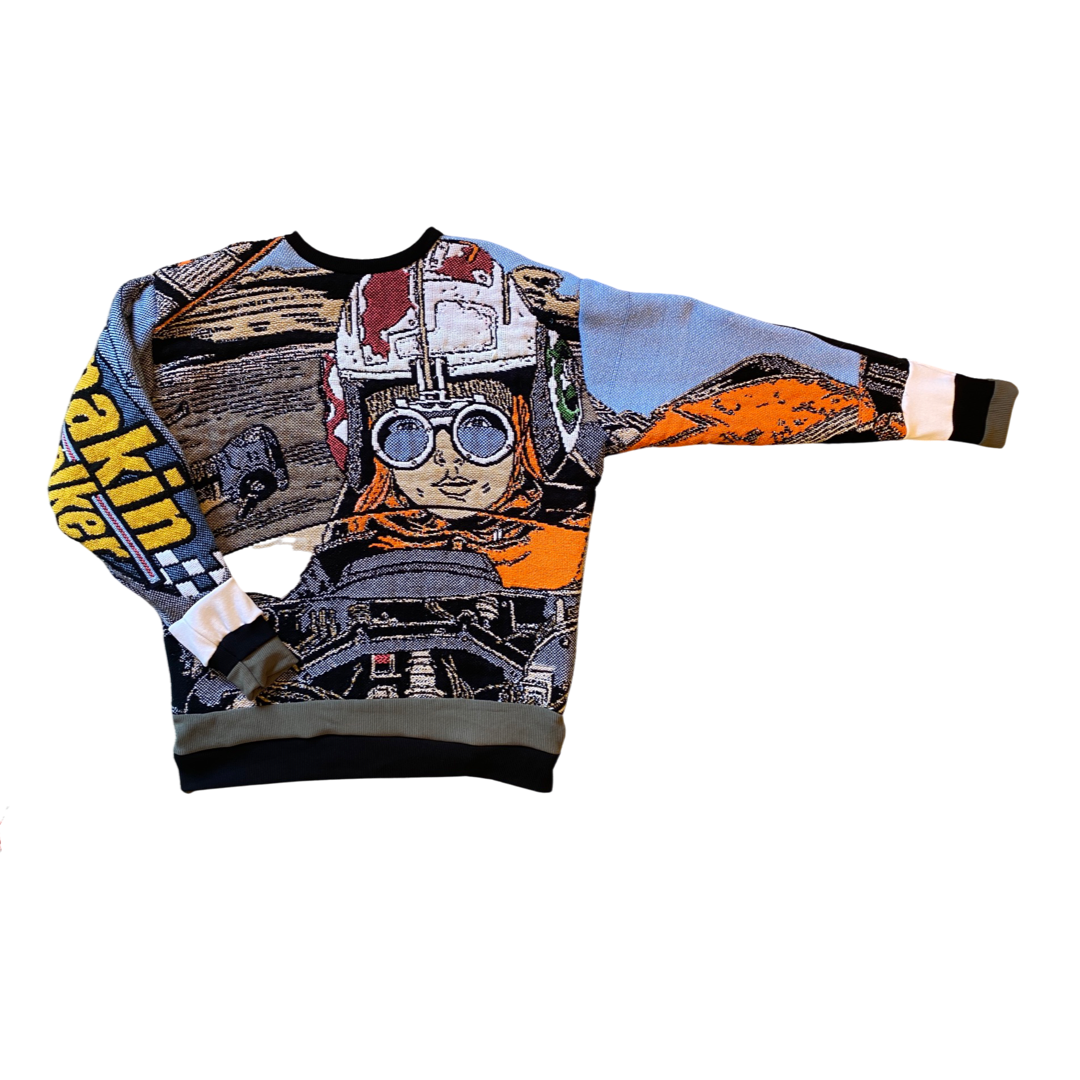 Star Wars Tapestry Sweatshirt SIZE M/L (no fringe)