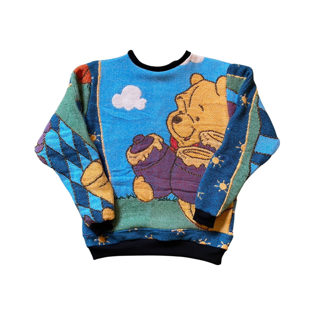 Winnie the Pooh Tapestry Sweatshirt SIZE M-L (no fringe)