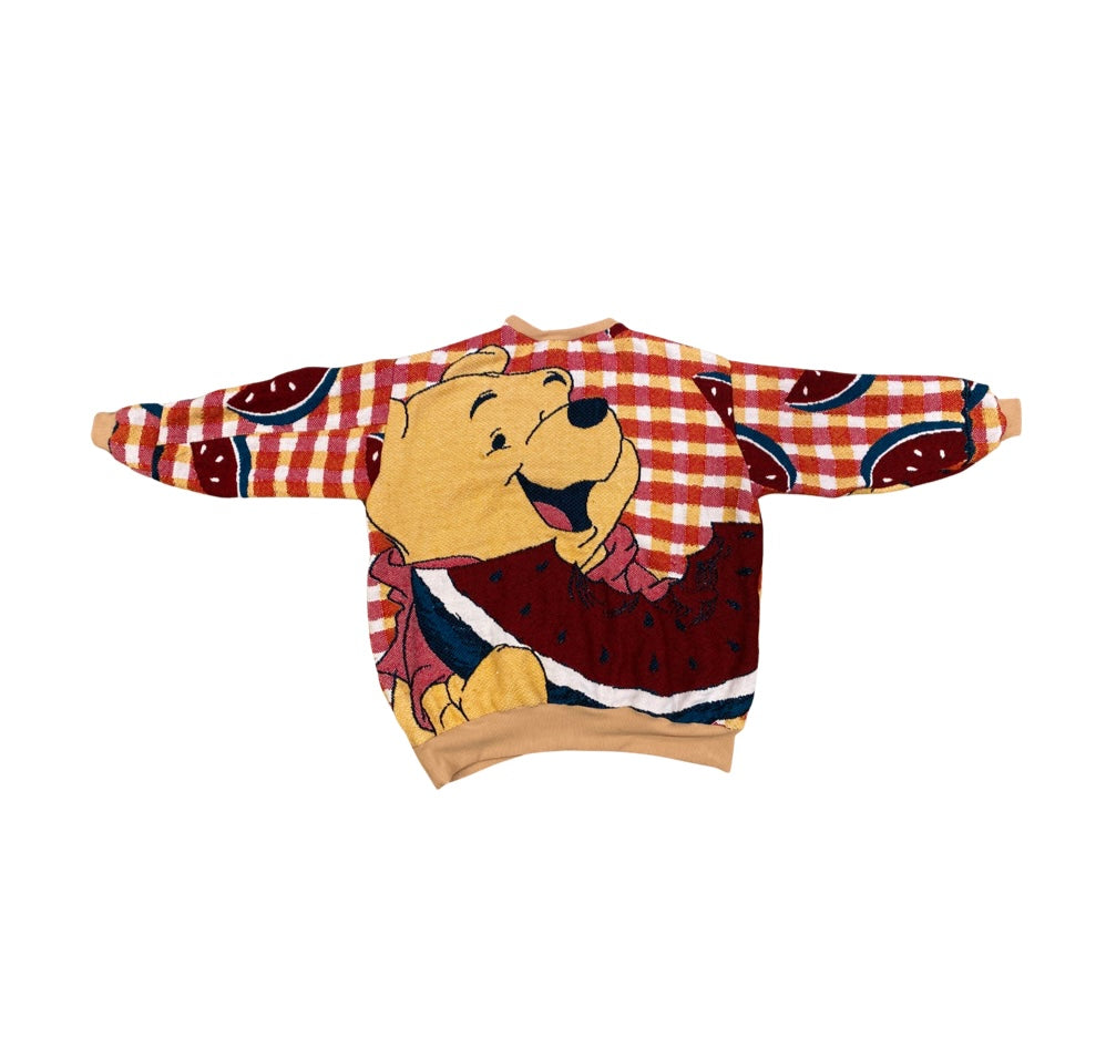 Winnie the Pooh Tapestry Sweatshirt (no fringe) SIZE LARGE