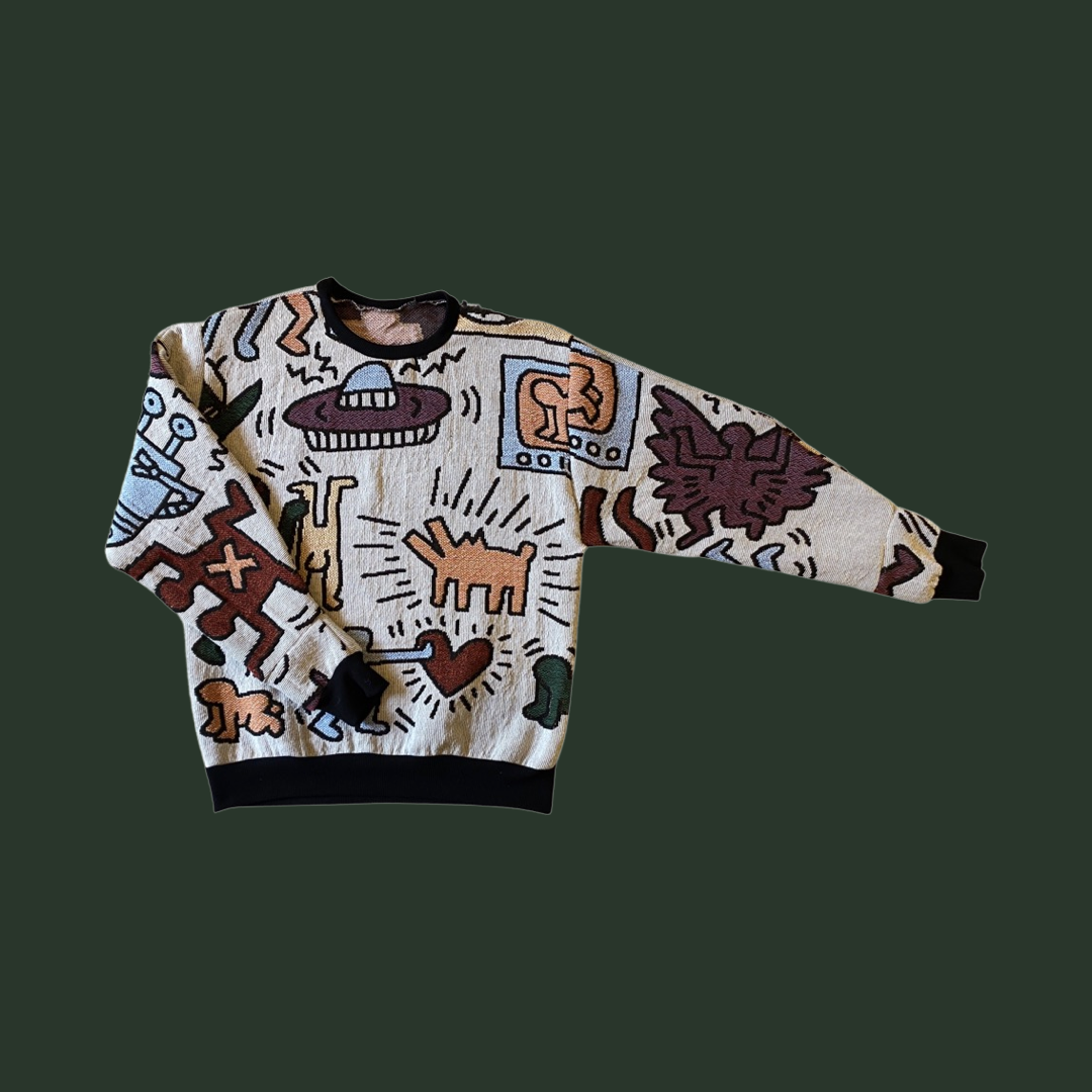 Keith Haring Tapestry Sweatshirt SIZE L