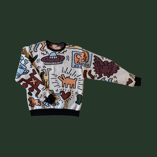 Keith Haring Tapestry Sweatshirt SIZE L